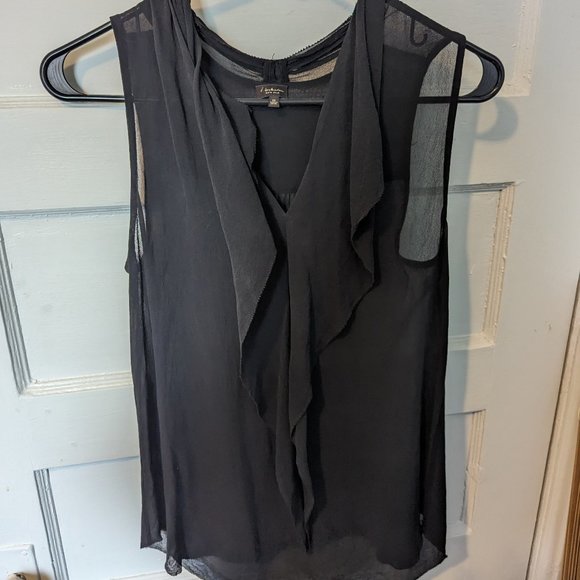 Aritzia Babaton 100% Silk Sleeveless Blouse - Black - Picture 6 of 8